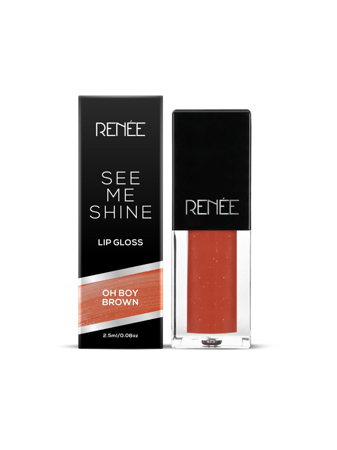 RENEE See Me Shine Lip Gloss - Oh Boy Brown 2.5ml