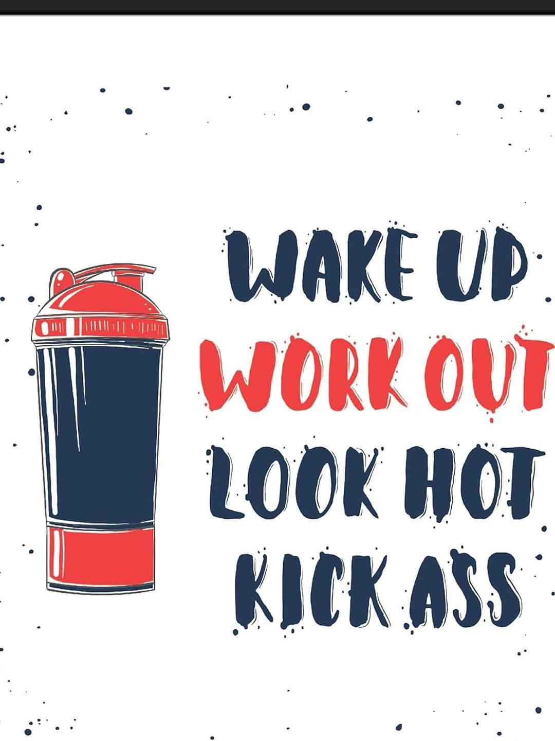 TAGVE Work out Motivation Quote Wall Frame