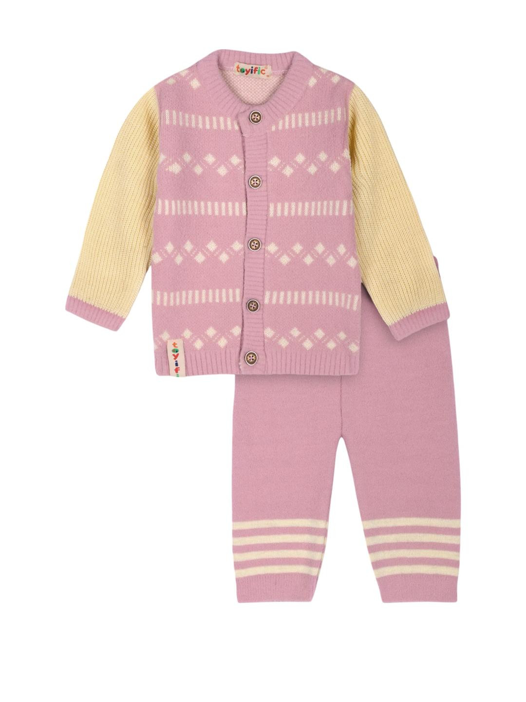 toyific Kids Wool Winter Sweater & Trousers Sweater Set