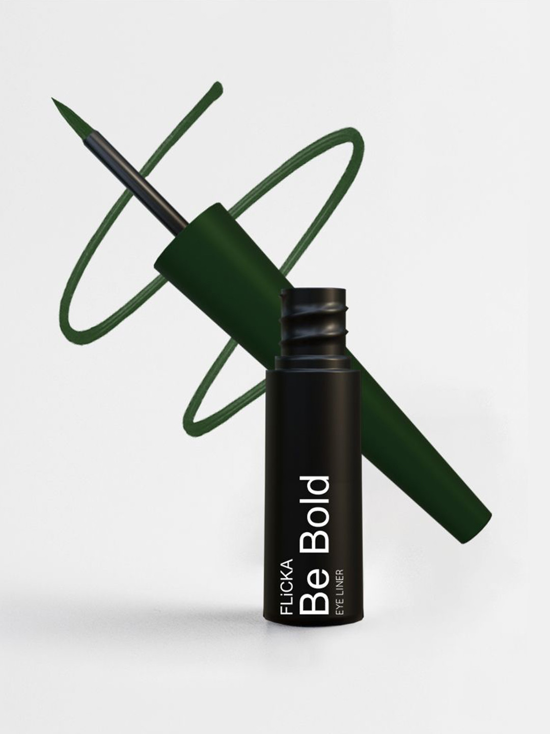 FLiCKA Be Bold Long-Lasting Liquid Eyeliner - 3.5 ml -  Bottle Green - 05