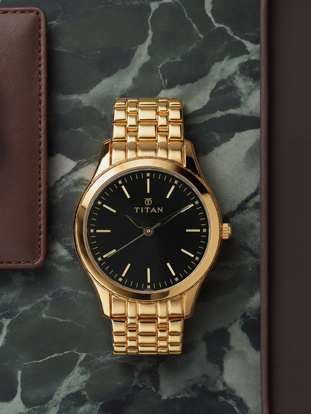 Titan Men Black Dial Watch 1648YM03