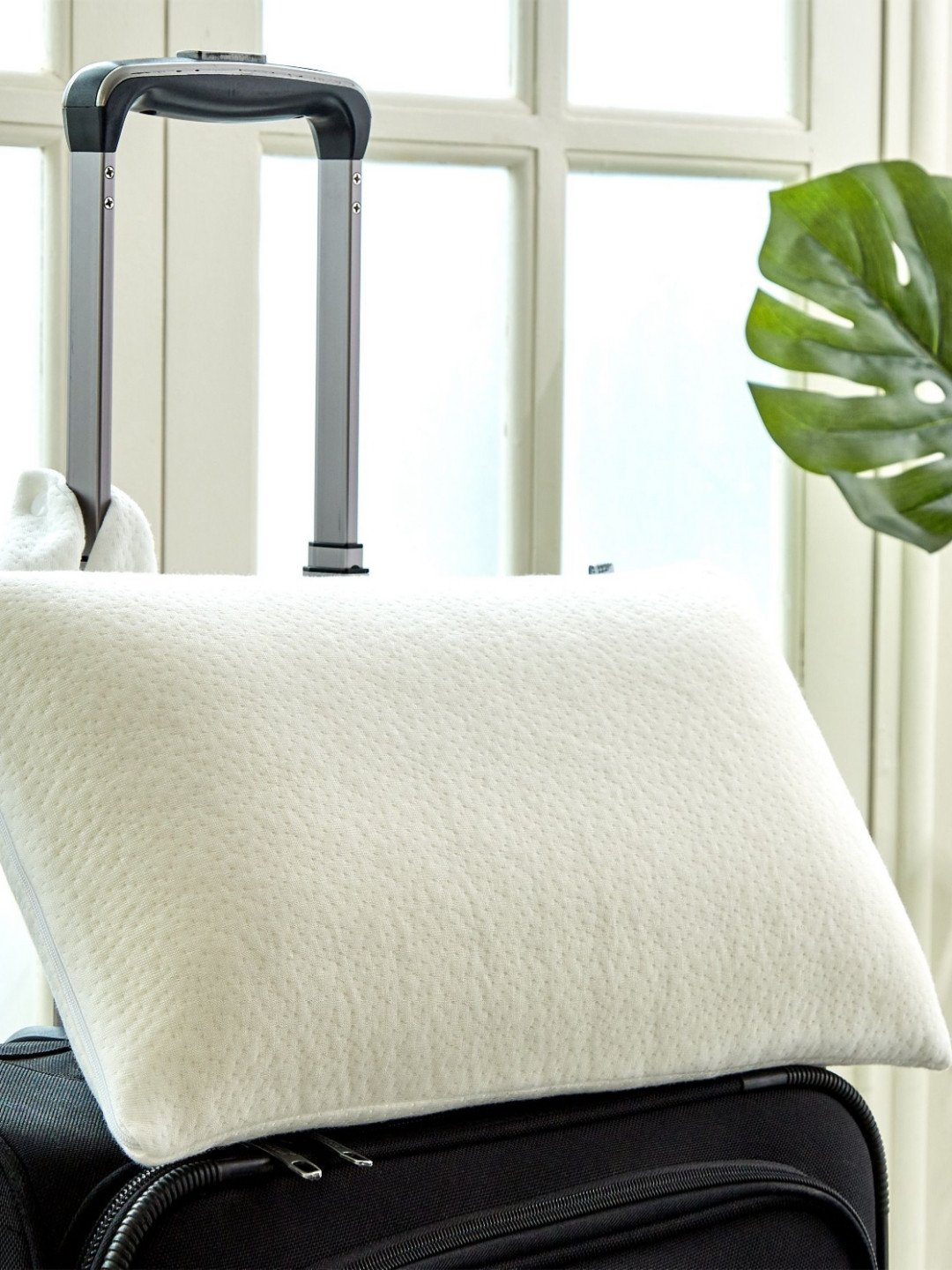 Home Centre Slumber White Embellished Pure Cotton Rectangle Pillow Cover