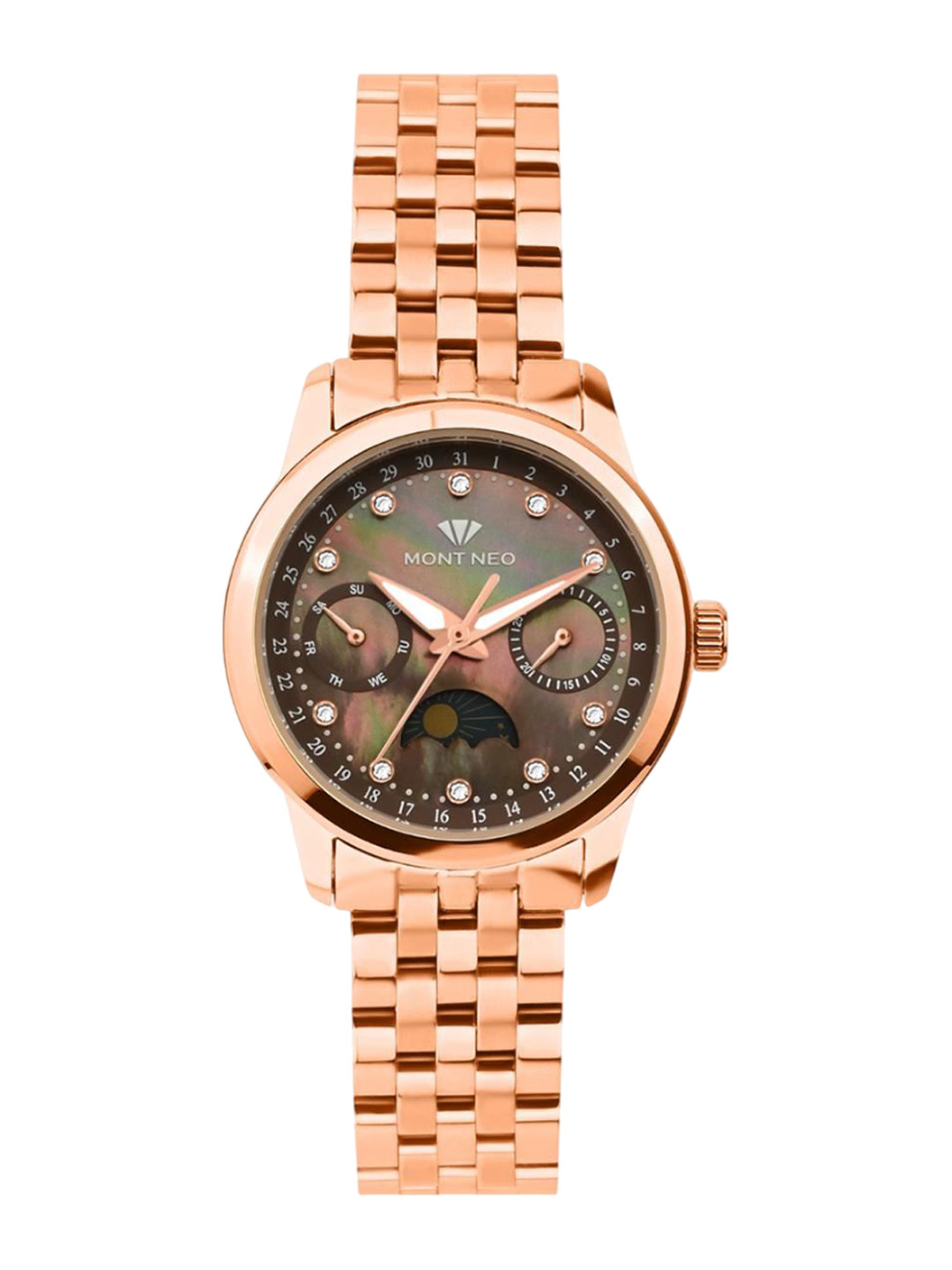 MONT NEO Women Stainless Steel Bracelet Style Straps Analogue Watch 4511M-M3306