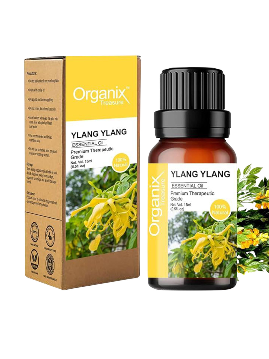 Organix Treasure Ylang Ylang Essential Oil - 15 ml