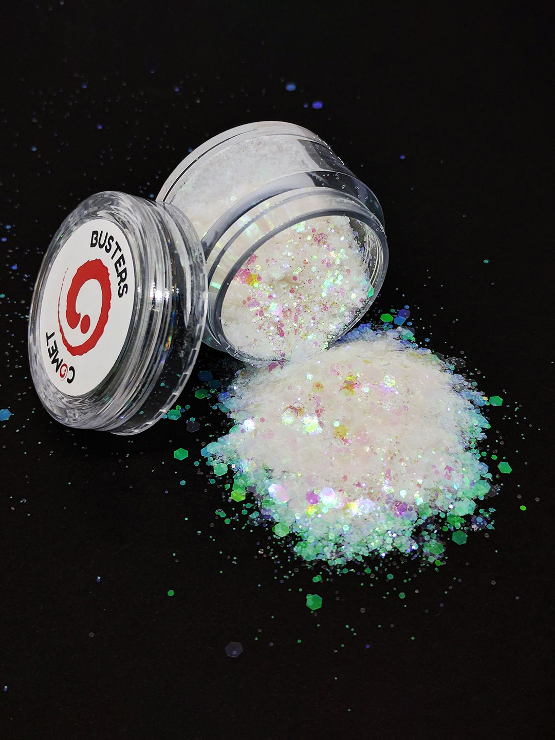 Comet Busters Chunky Glitter Shimmer Body & Eyeshadow - 5g - White