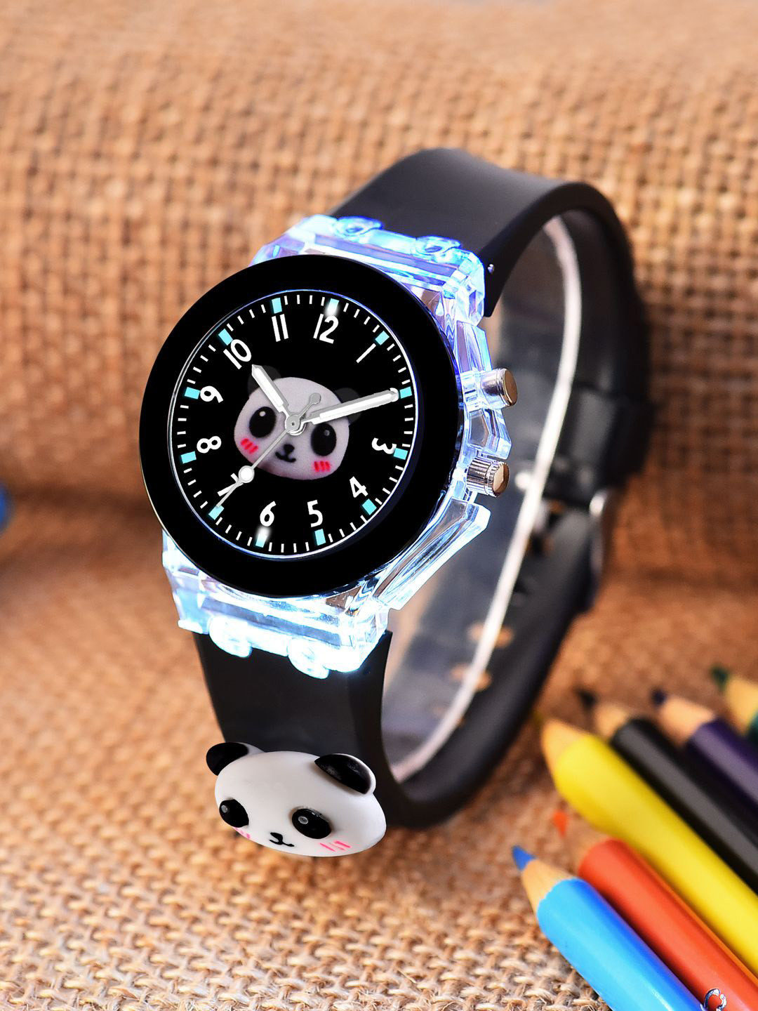 Cloudwood Girls Printed Dial & Straps Analogue Multi Function Watch 327 Panda