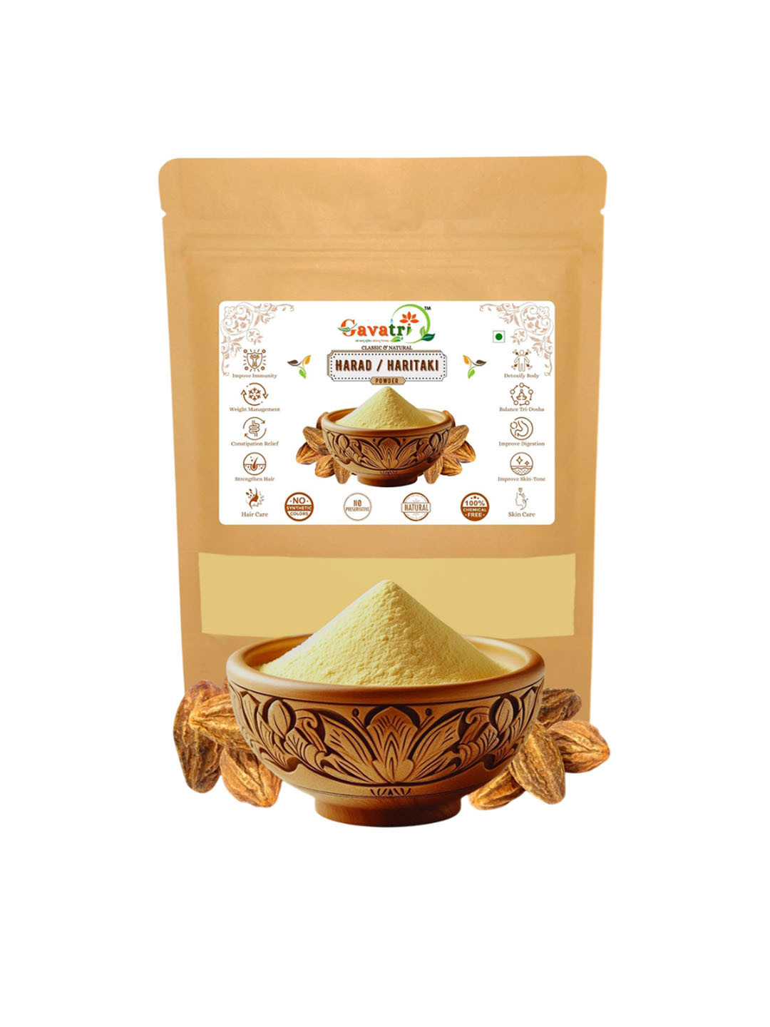 Gavatri Classic & Natural Harad / Haritaki Powder - 250 g