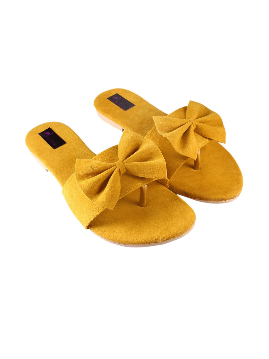 Shopping Star Women Open Toe Flats with Bows