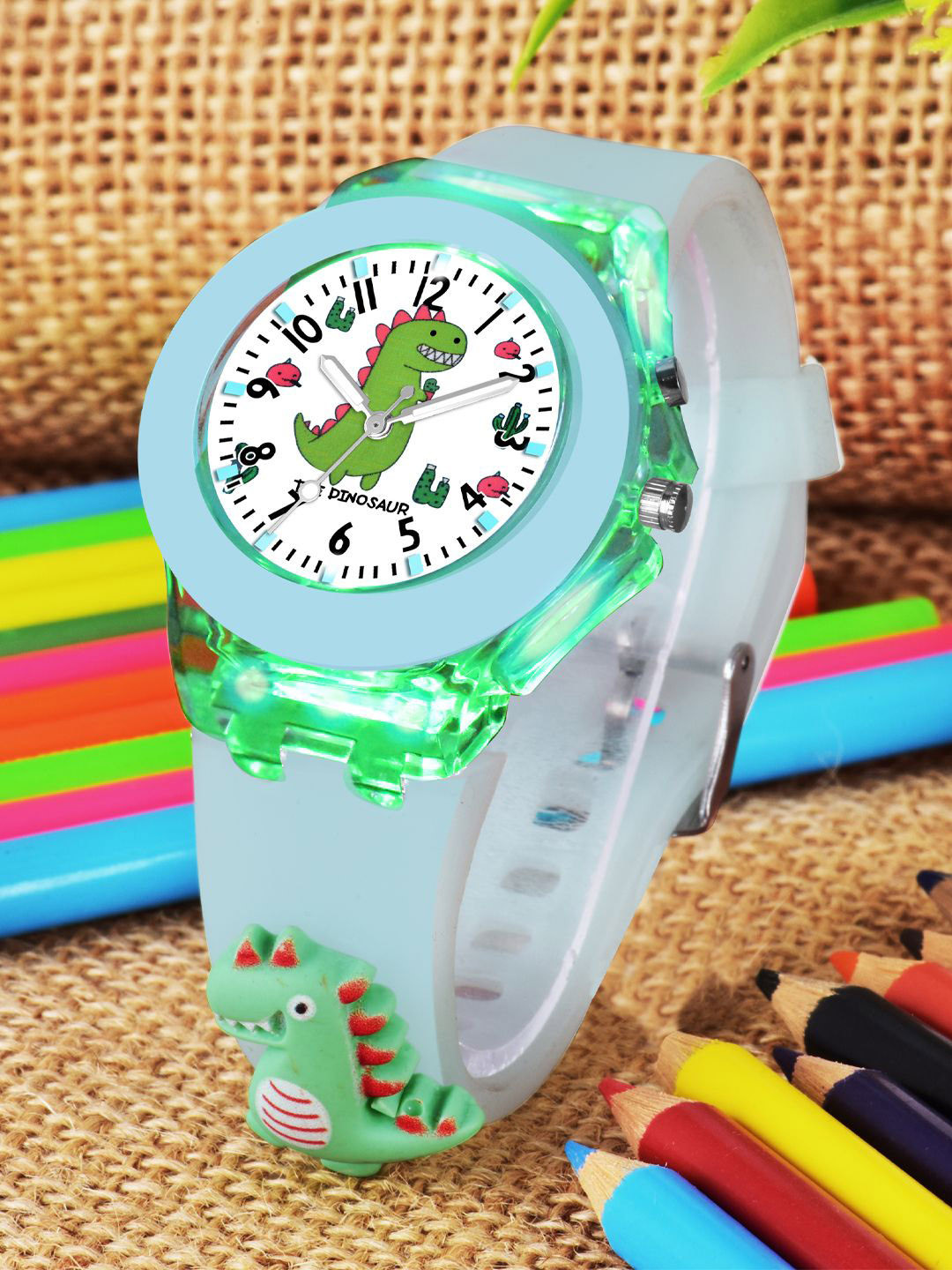 Cloudwood Boys Straps Analogue Multi Function Watch 327 DinoSkyBlue