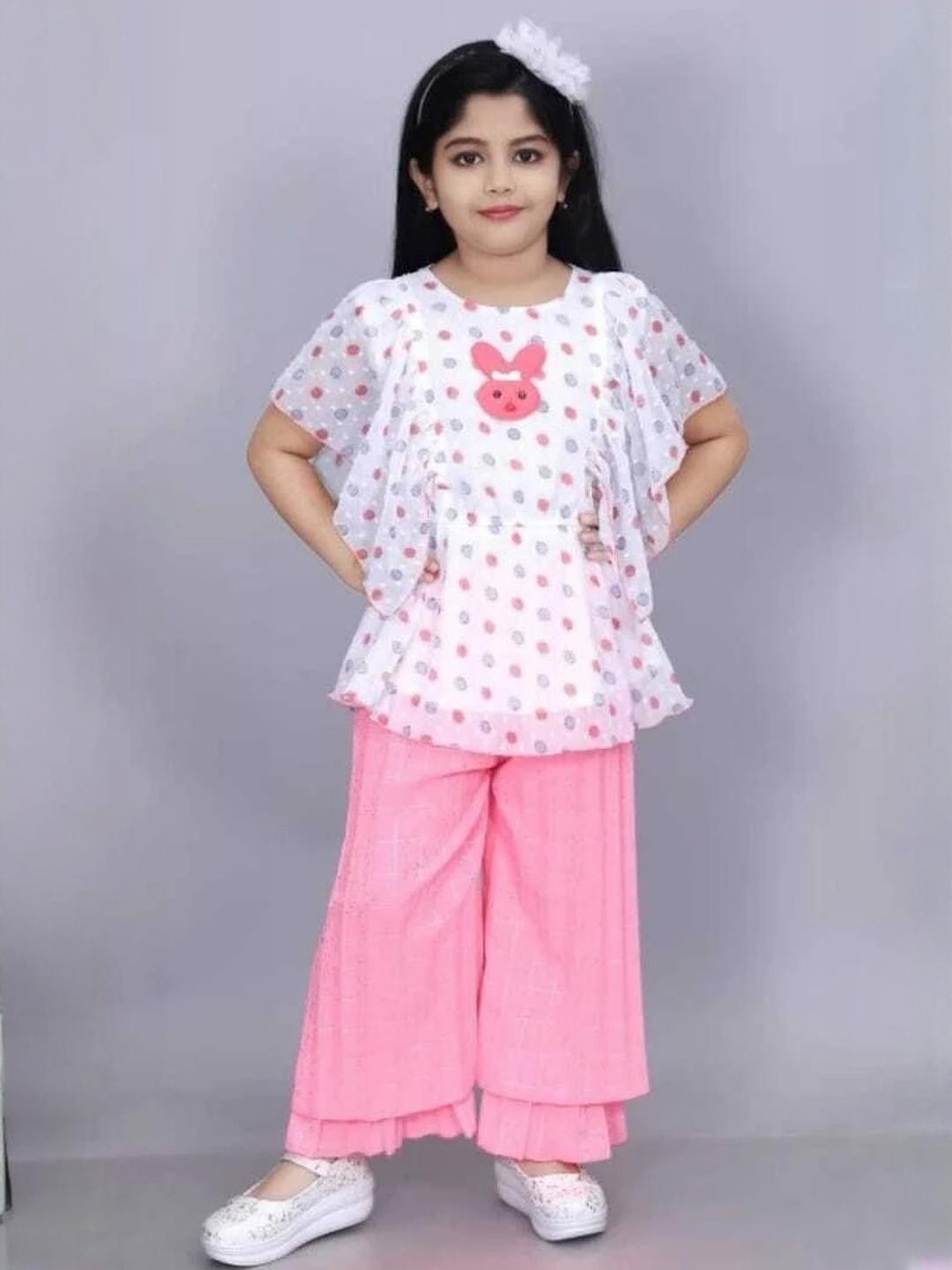 sms dressses Polka Dot Print Clothing Set