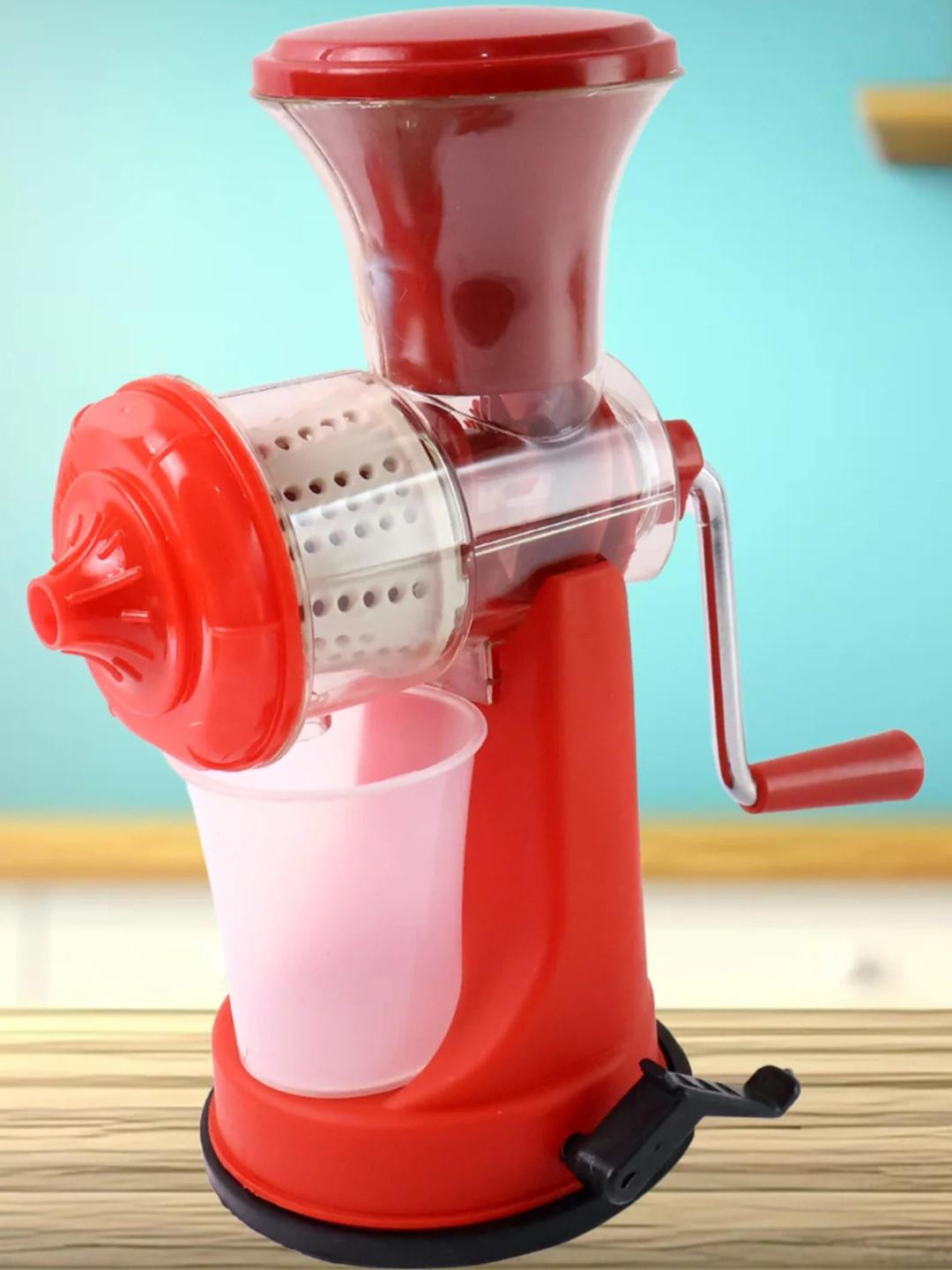 DeoDap Red Plastic Juicer Mixer Grinder