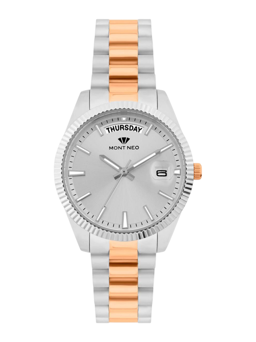 MONT NEO Women Embellished Bracelet Style Straps Analogue Watch L3505D-M1303