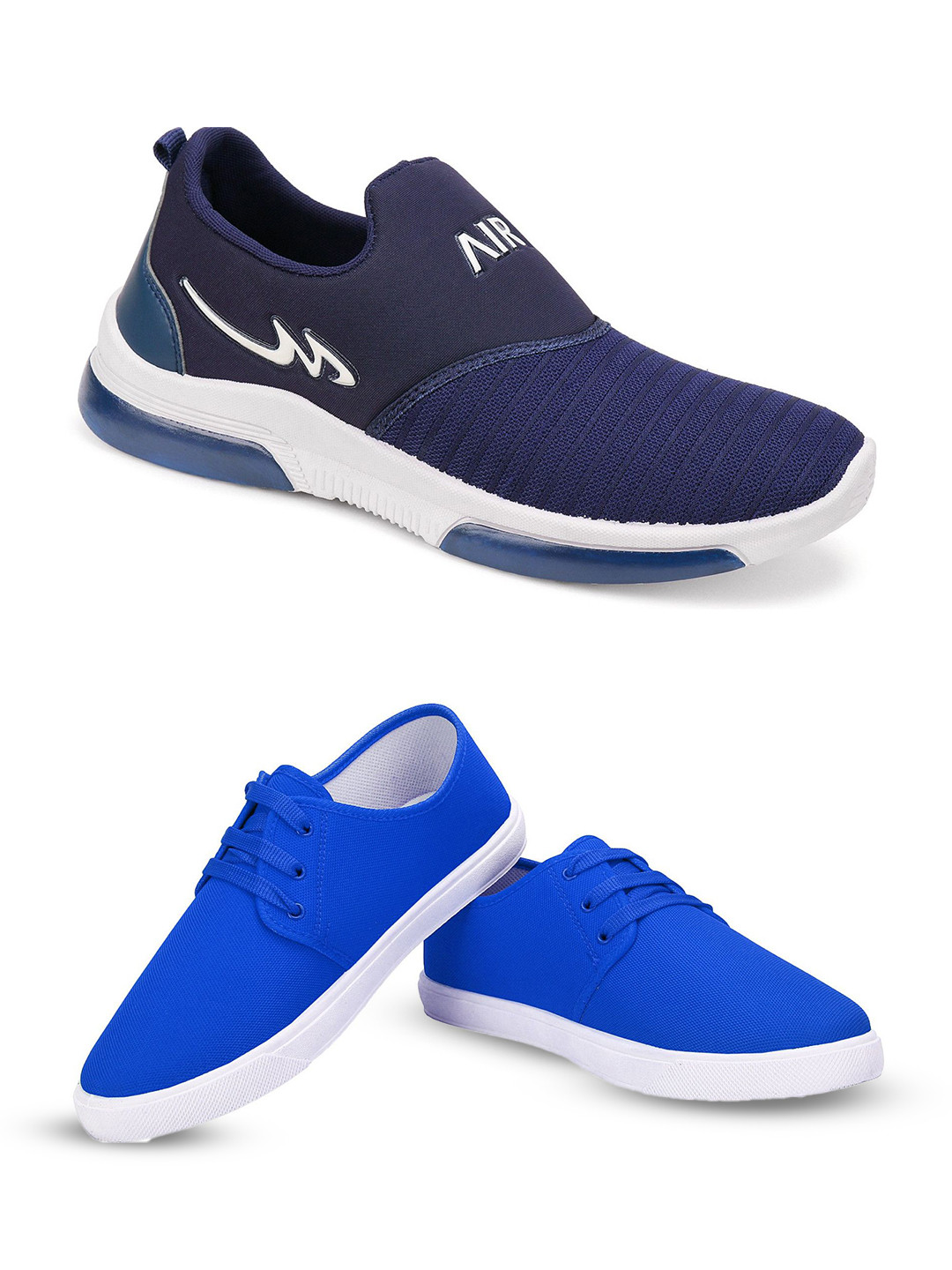 Spotwalk Men Set of 4 Mesh Sports Shoes