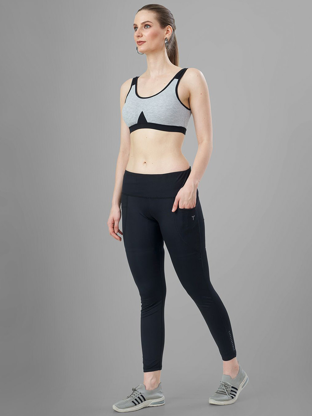 TITTLI Women Dry Fit Skinny Fit Mid-Rise Gym Tights