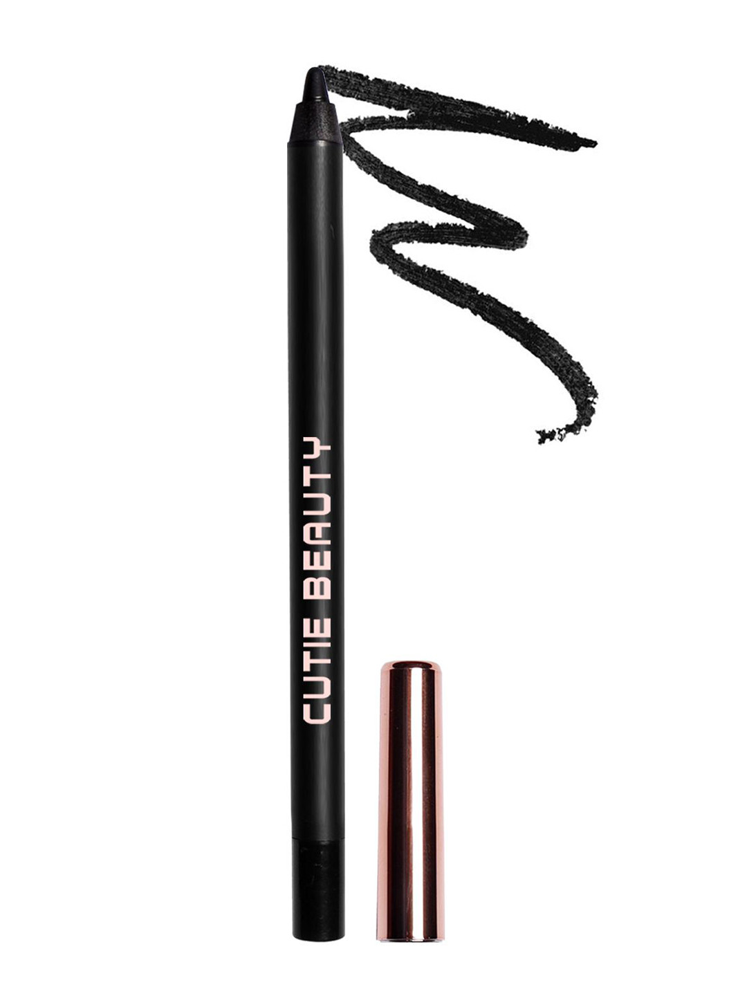 CUTIE BEAUTY Women Water Proof Soft Kohl Kajal With Sharpener - Black