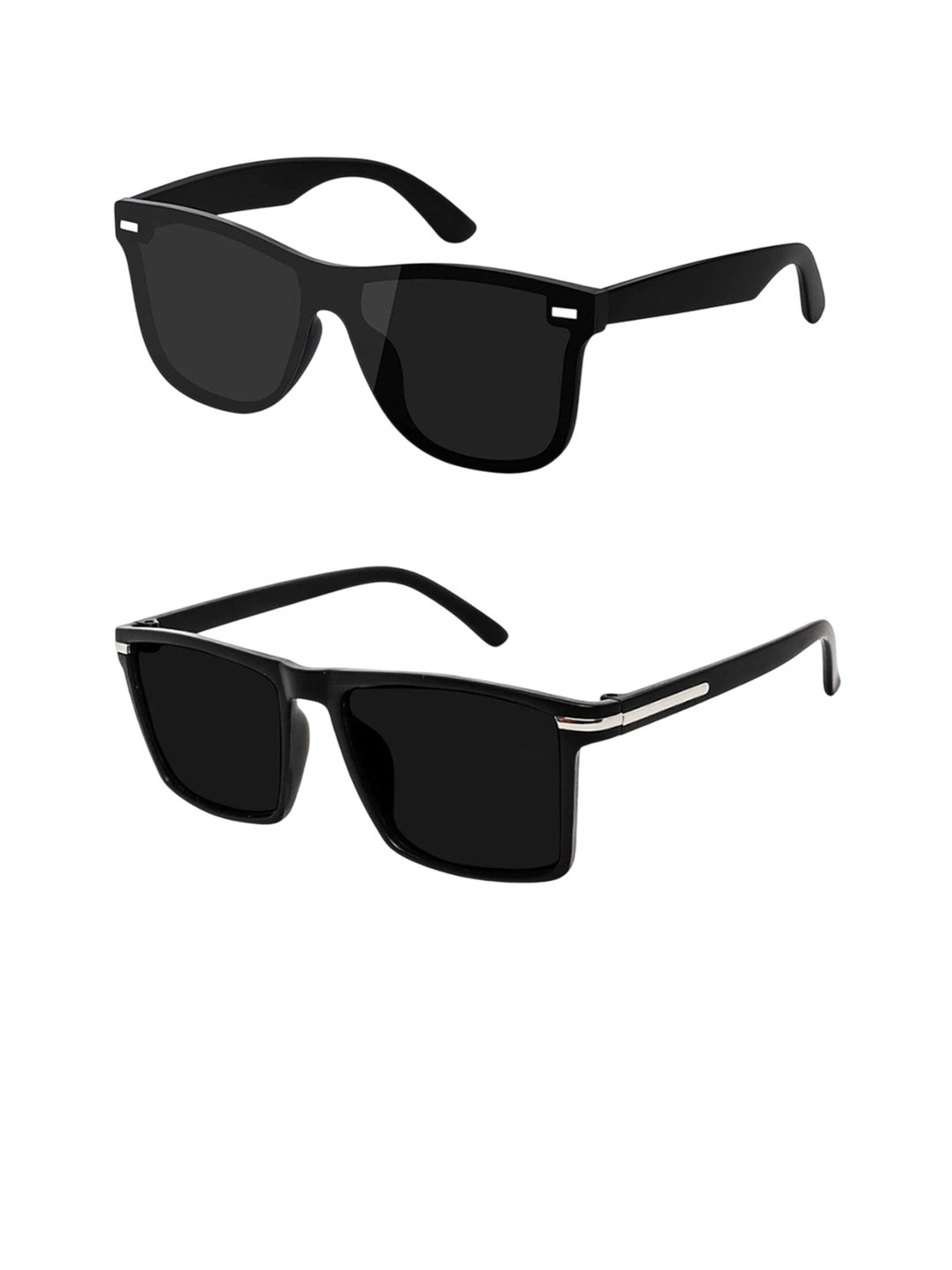 HAYDEN haiza Men Set of 2 Full Rim Polarised Lens Square Sunglasses COMBO88