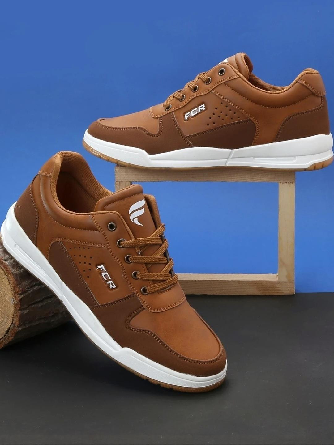 Field Care Men Tan PU Casual Shoes