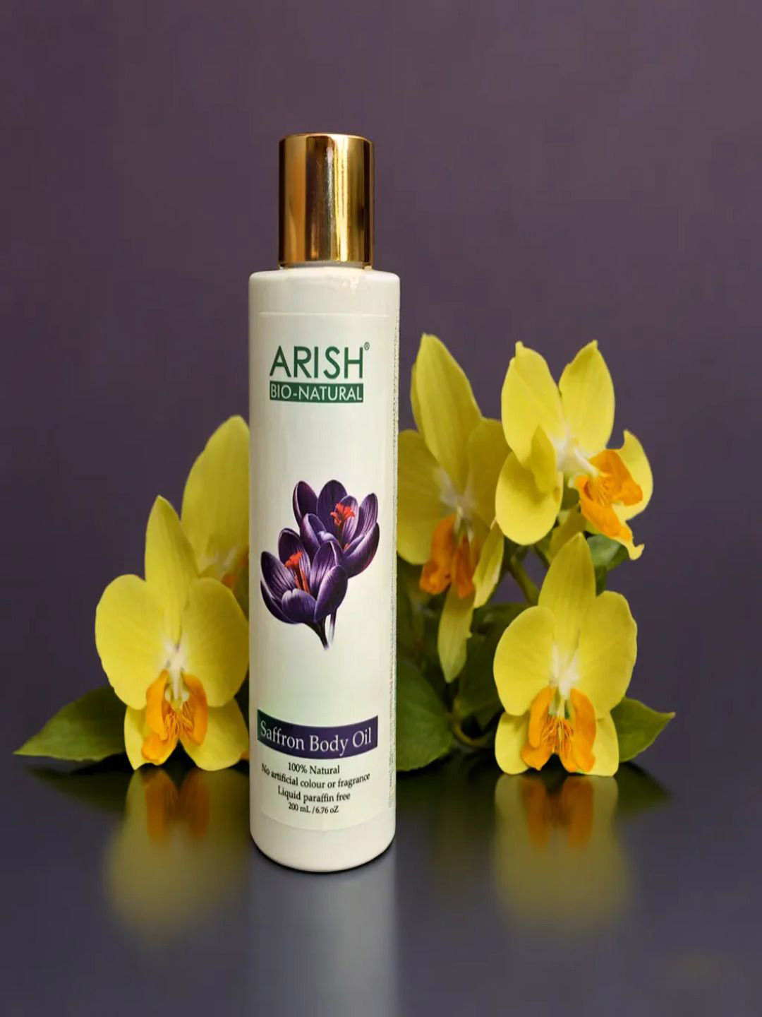 ARISH BIO-NATURAL Saffron Body Oil For Glowing Skin - 200 ml