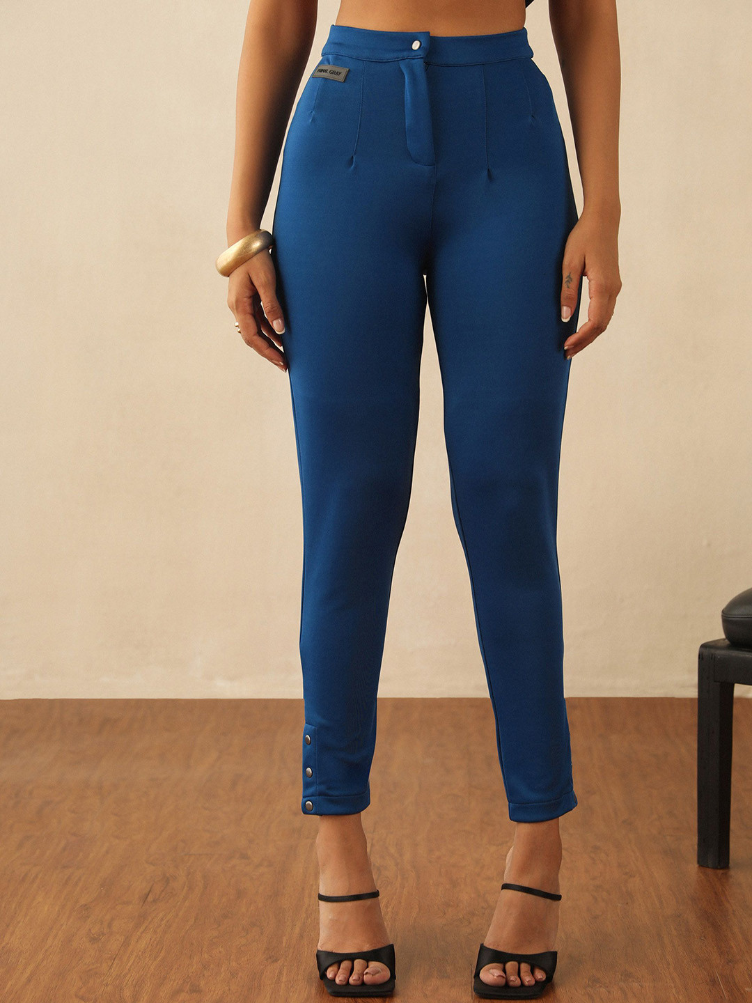 PRIMAL GRAY Women Original High-Rise Slim Fit  Trousers