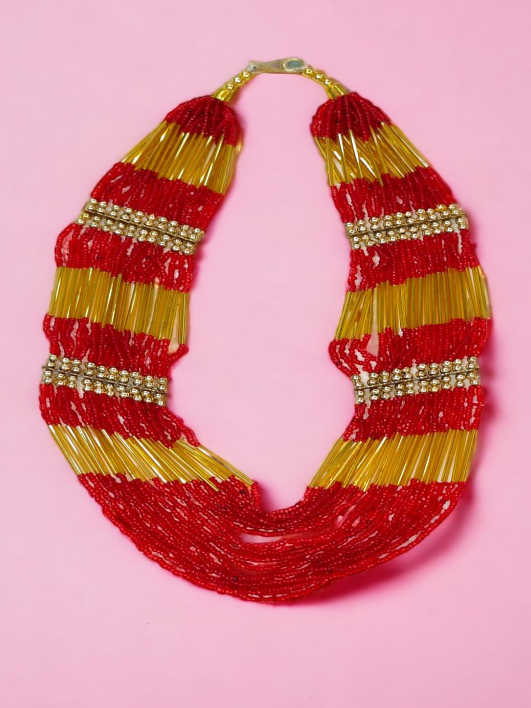 saadgallery Women Multi Layer Beaded Necklace