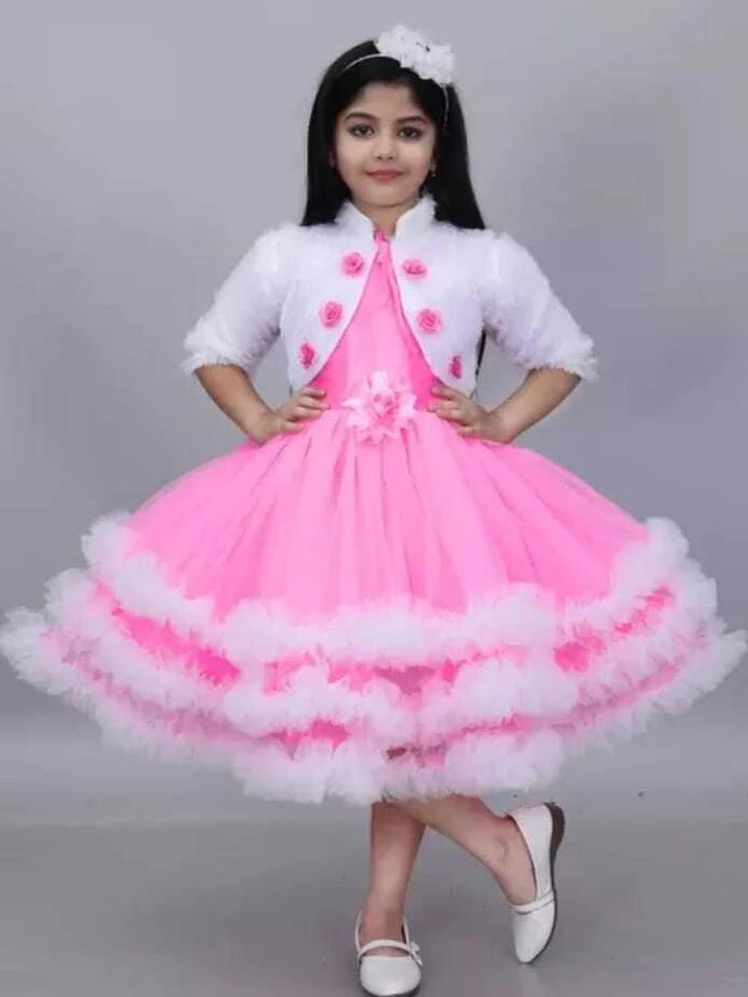 Sms Dressses Net Fit & Flare Dress