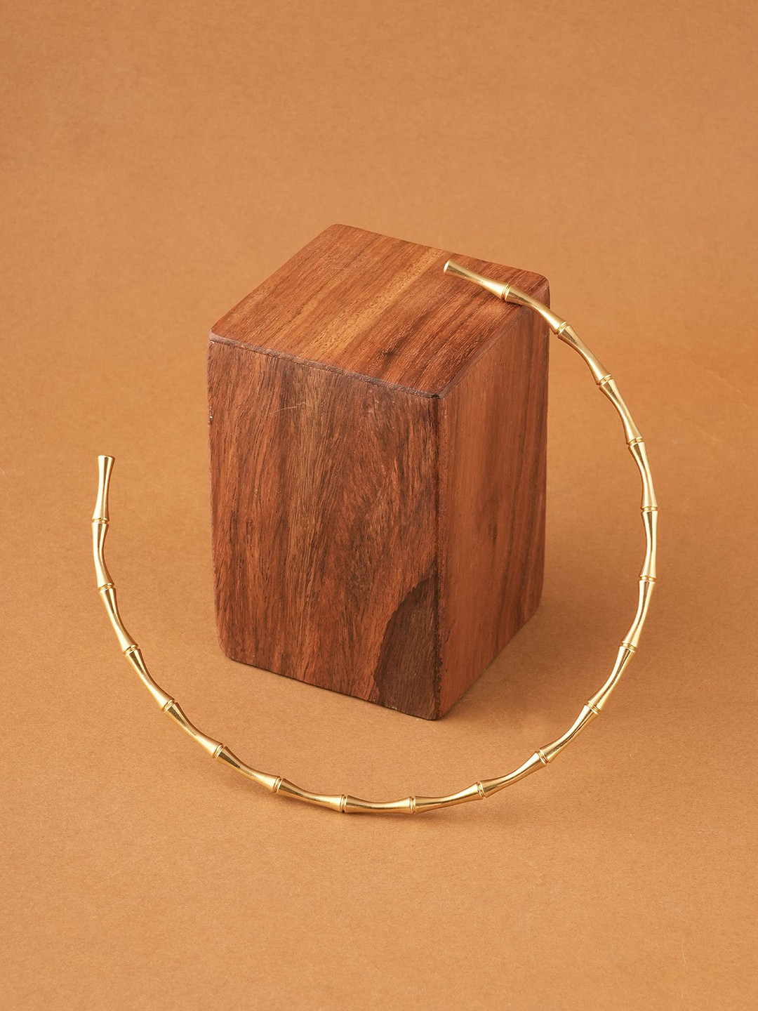 PALMONAS Gold-Plated Stainless Steel Waterproof & Anti-Tarnish Twist Choker Necklace