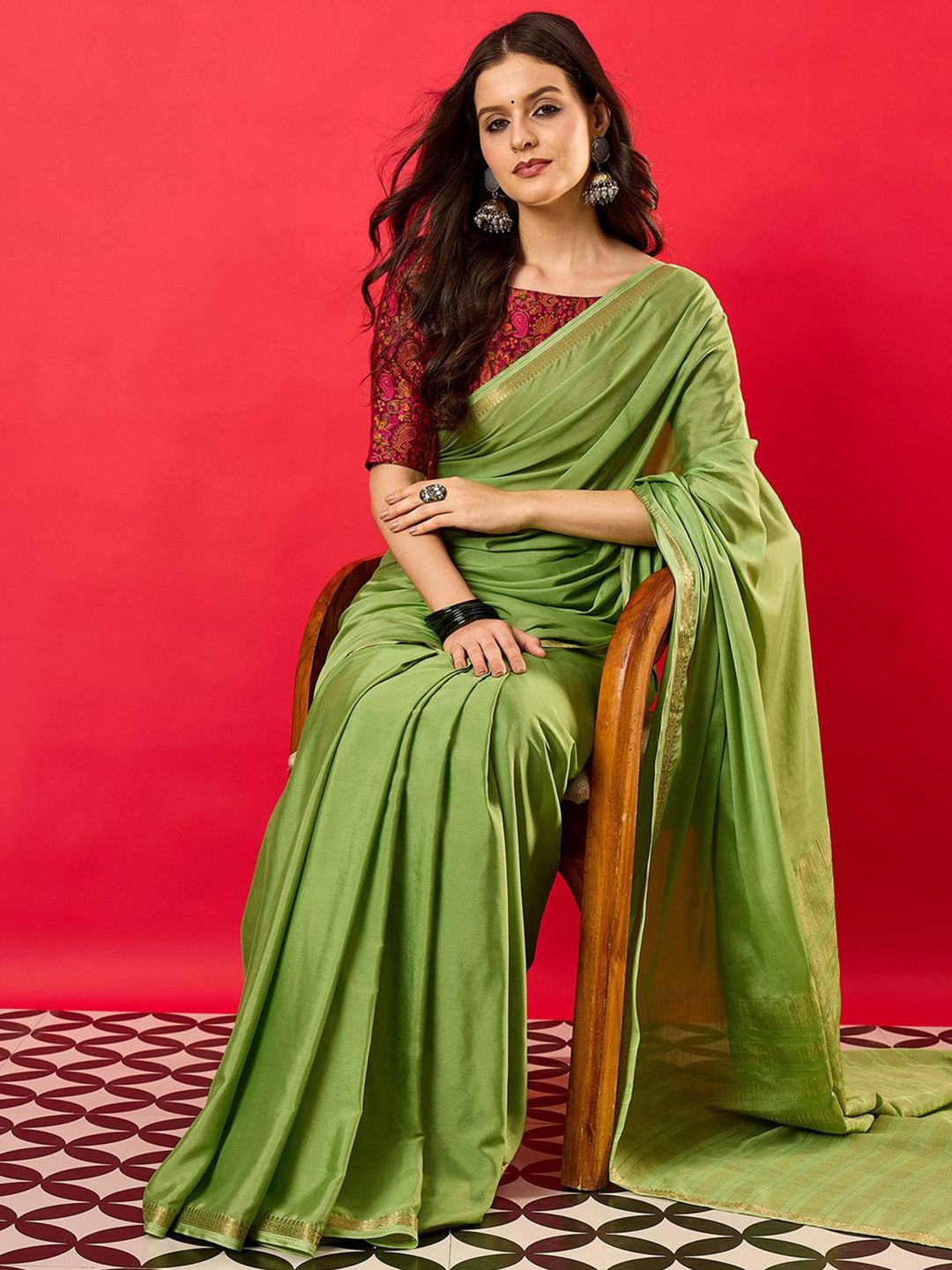 all about you Zari Detail Saree