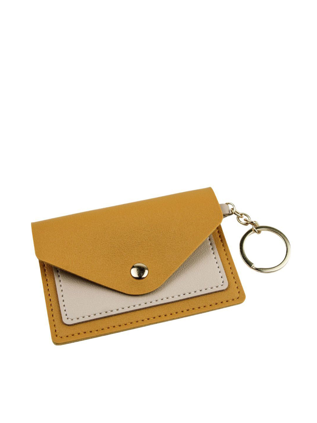 Pieru Women Colourblocked Envelope Wallet With Button Closure