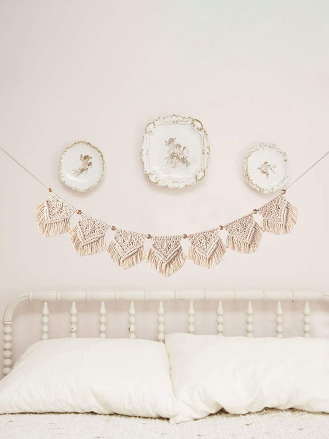 Babymoon Kids Cream-Coloured Macrame Baby Photoshoot Props