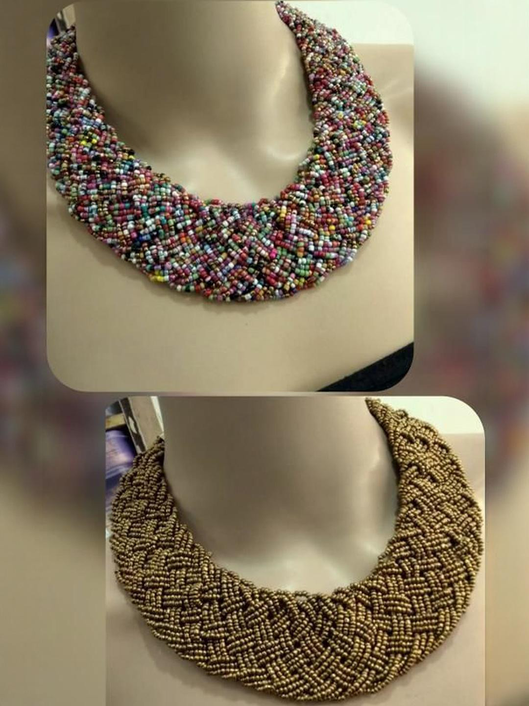 Grace Collections Pack Of 2 Artificial Beads Necklace