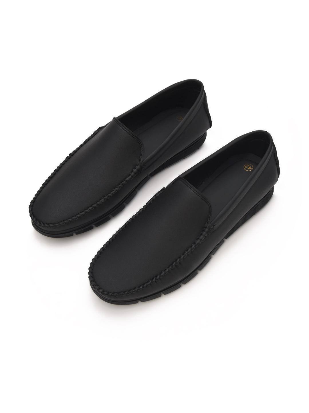 STEPHORN Mens Casual Slip-On Faux Leather Loafers