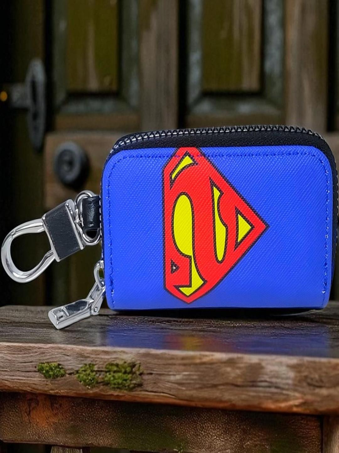 ADOREAL Blue & Red Superman Keychain