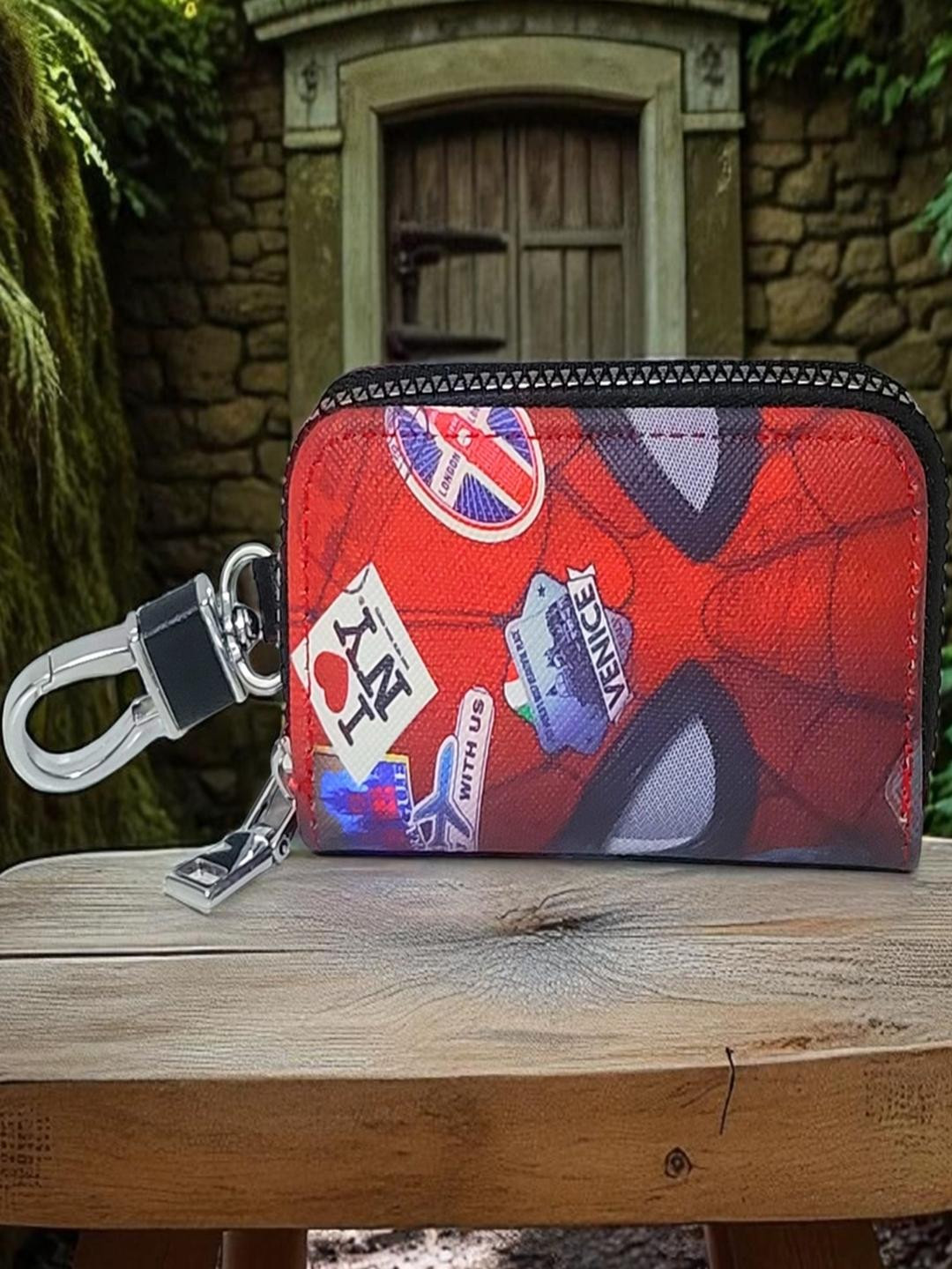 ADOREAL Unisex Spiderman Mask Keychain & Keycover