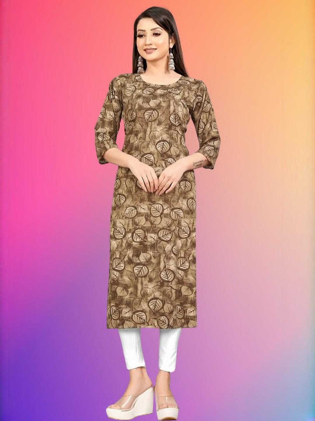 MANTRA DESIGNER Women Grey Crepe Kurtas
