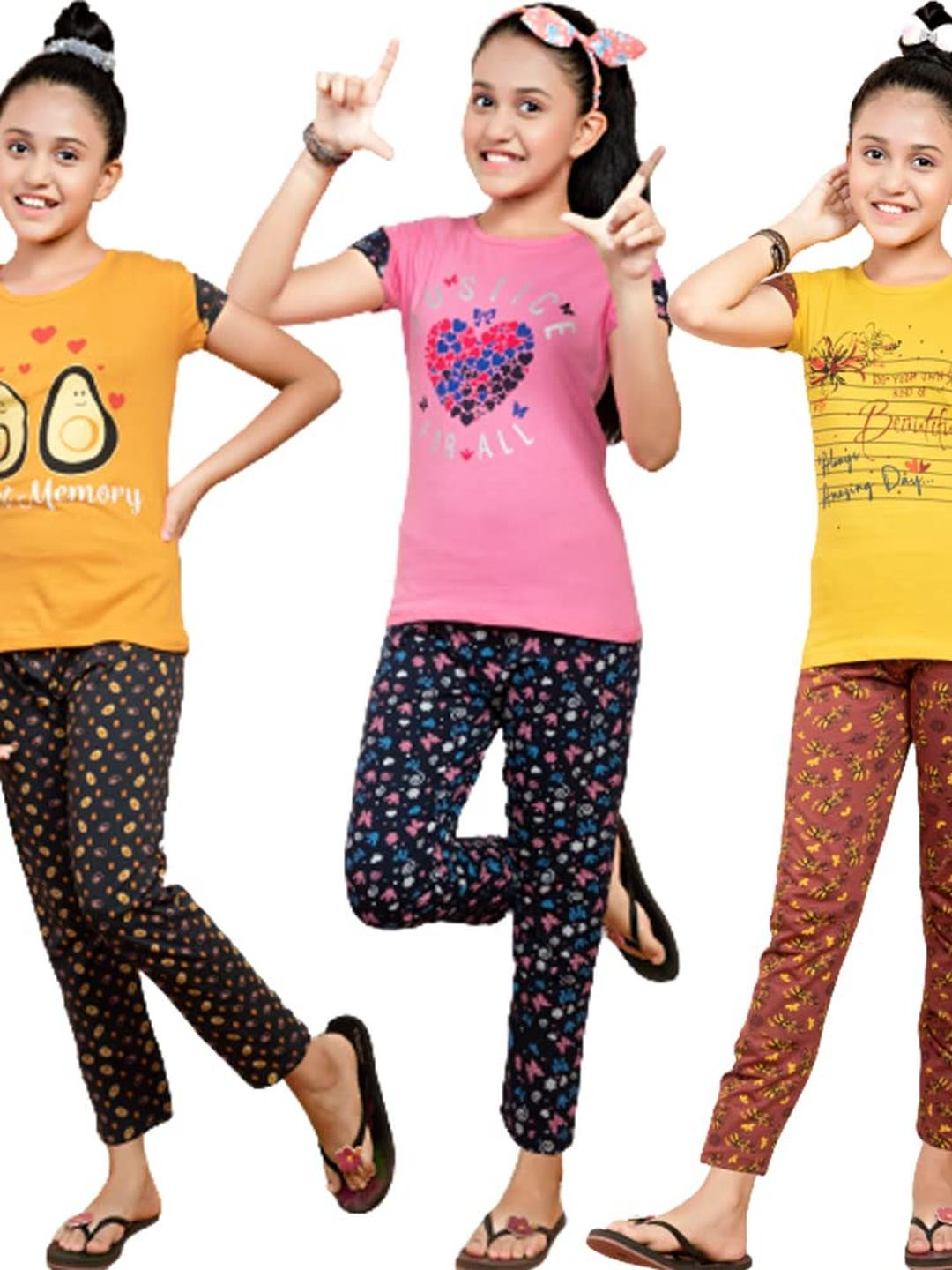 SK NAREN Girls Pure Cotton  Clothing Set