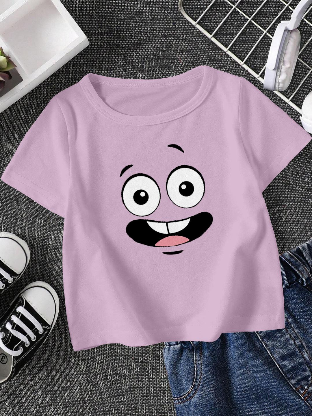 FIONAA TRENDZ Lavender Kids Panda Print T-Shirt