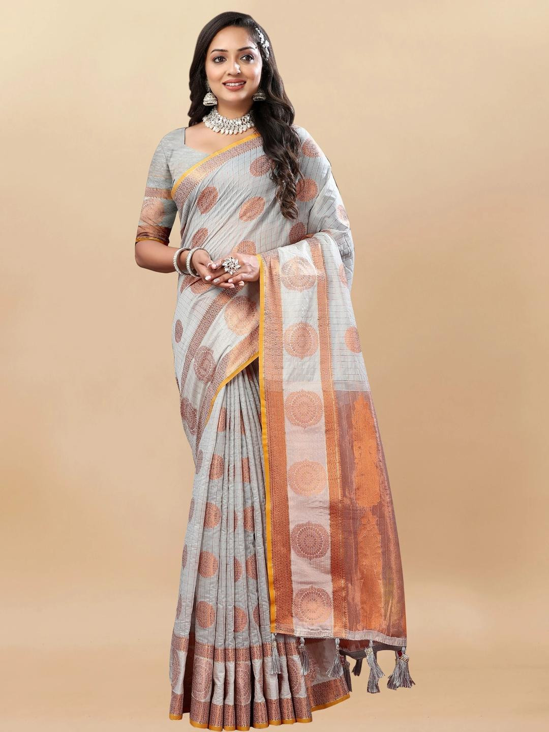 Kriyansh Green Silk Cotton Paithani Saree