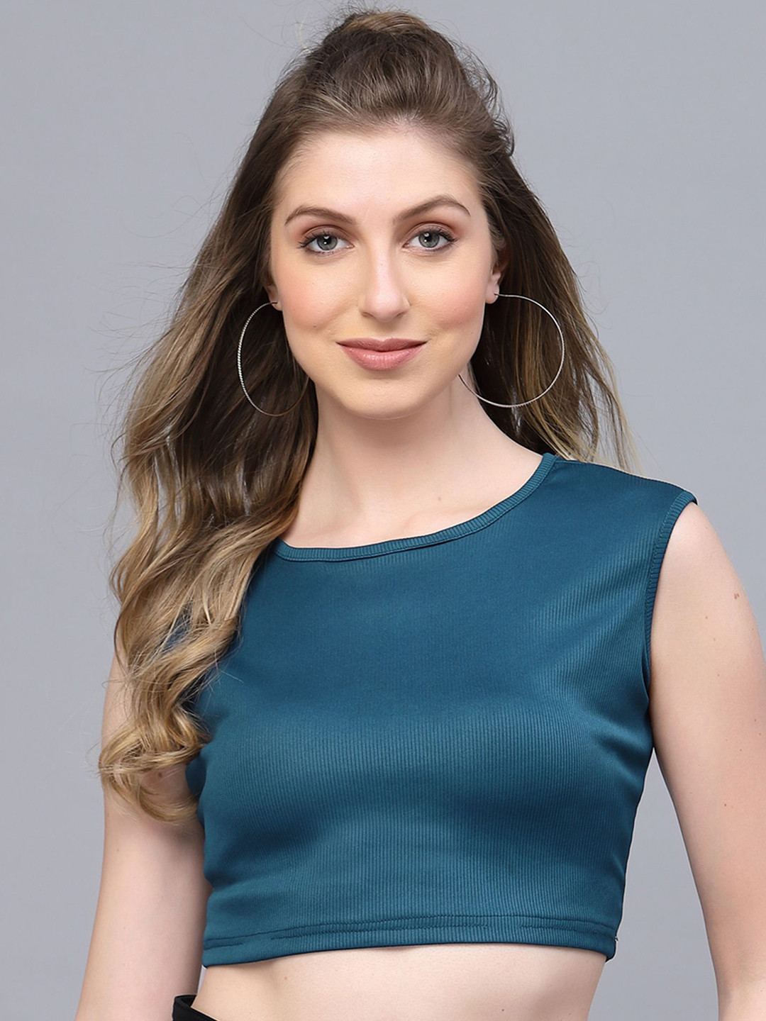 Selvia Women Sleeveless Tank Crop Top