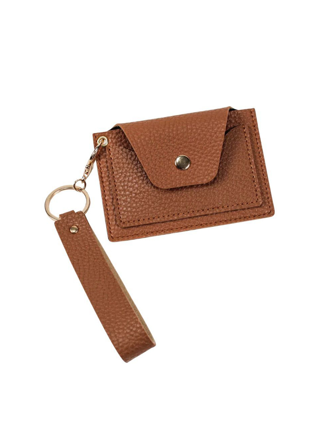 Pieru Women Textured Envelope Wallet With Button