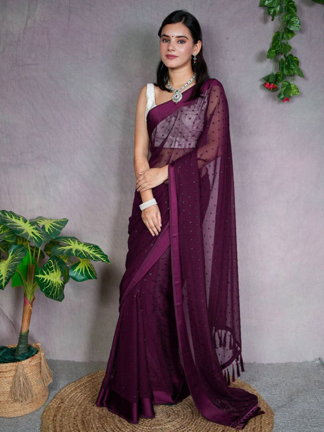 Banarasi Kargha Woven Design Zari Banarasi Saree