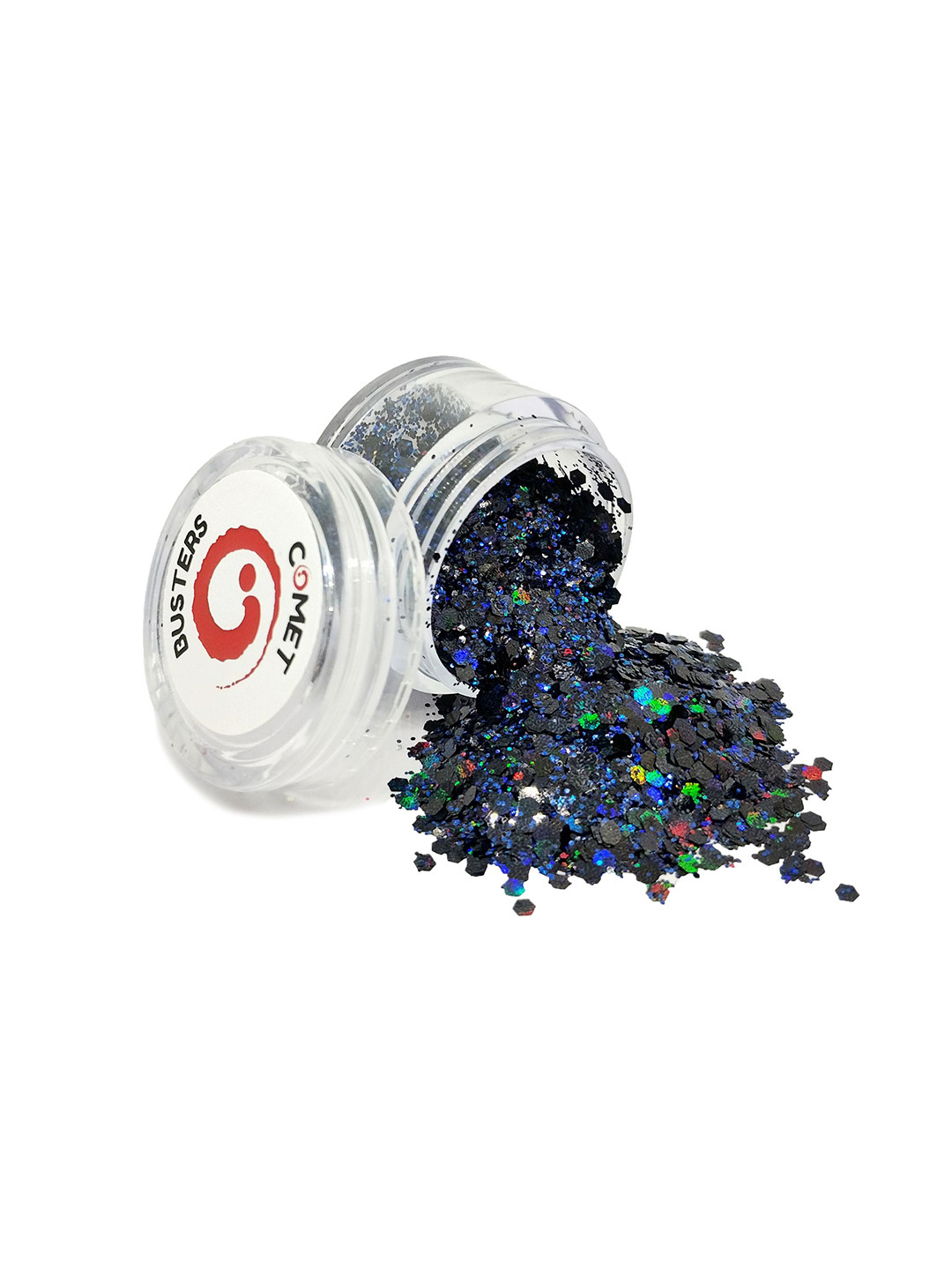 Comet Busters Face Chunky Glitter Body Shimmer Eye Makeup - 5 g - Charcoal
