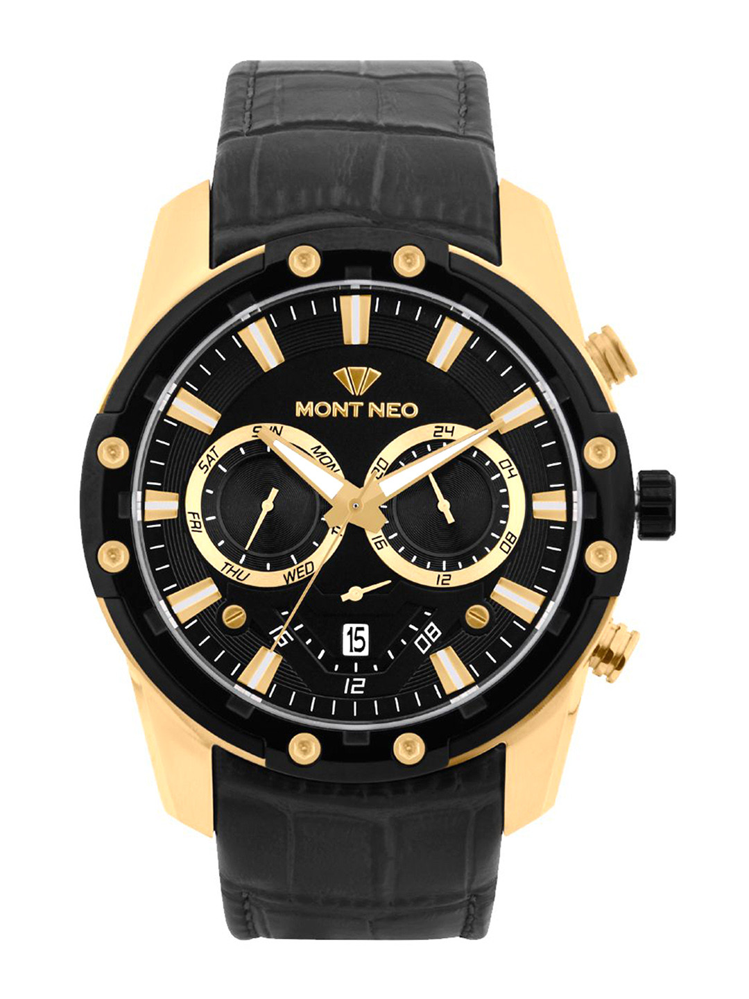 MONT NEO Men Dial & Leather Straps Analogue Watch 1053M-L2404