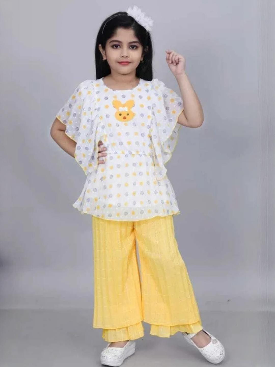 sms dressses kids Bell Sleeve Net A-Line Midi Dress