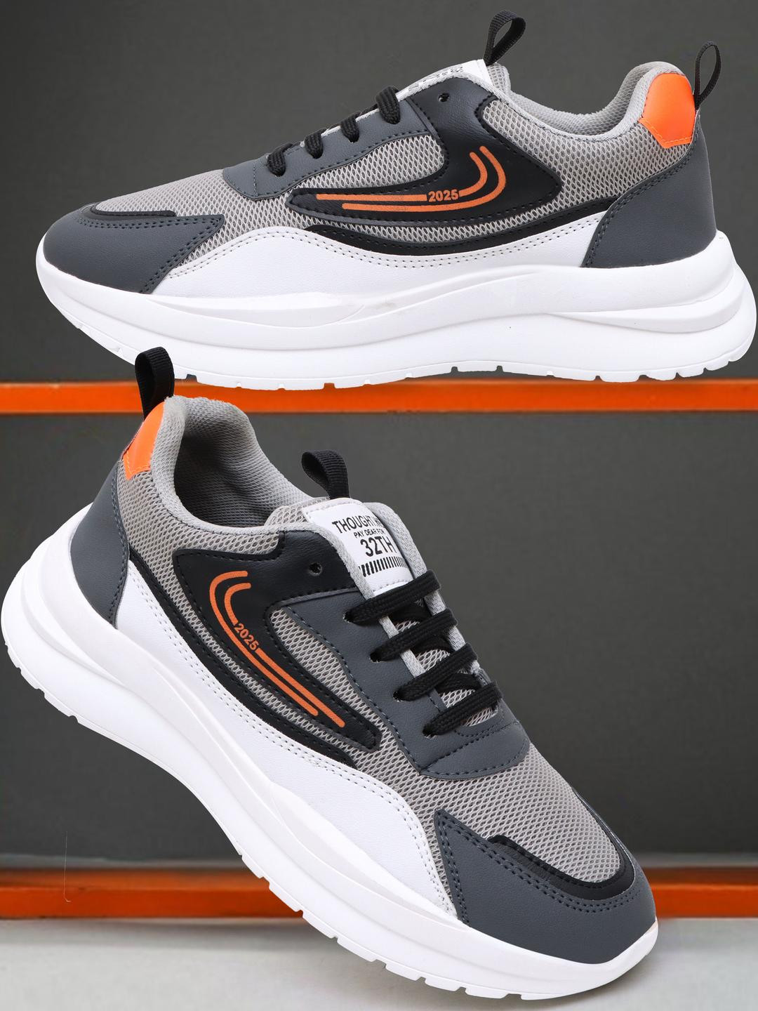 WHITE WALKERS Men Grey Synthetic Casual Shoes