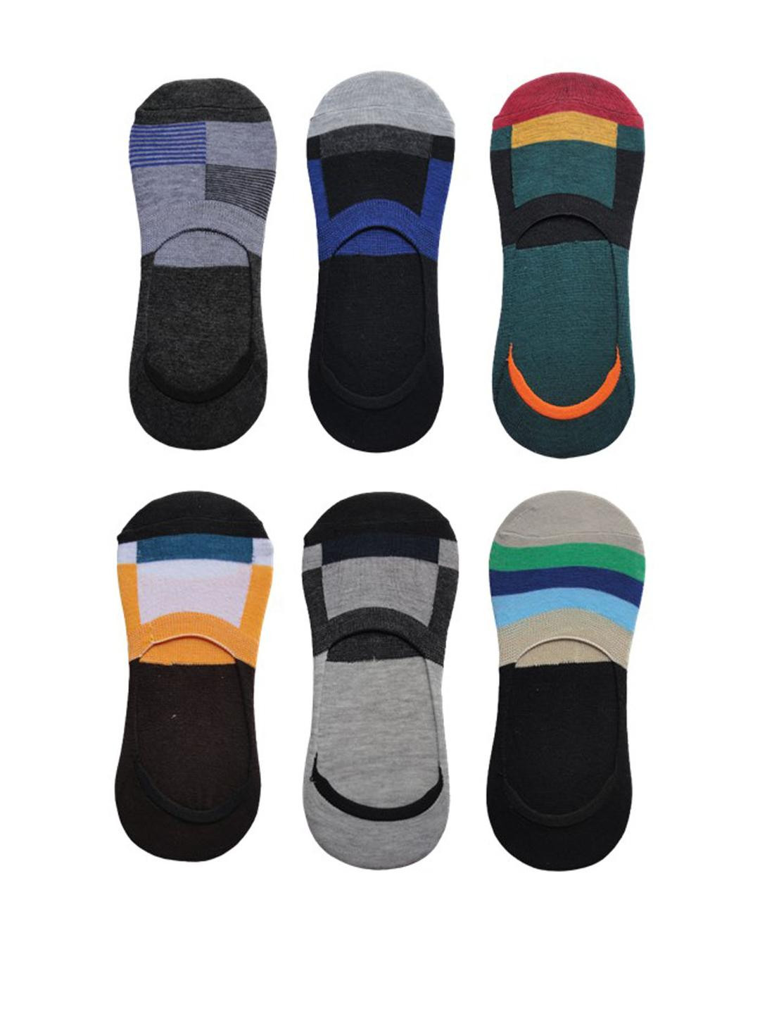 VOICI Pack of 6 Colourblocked Shoe Liners