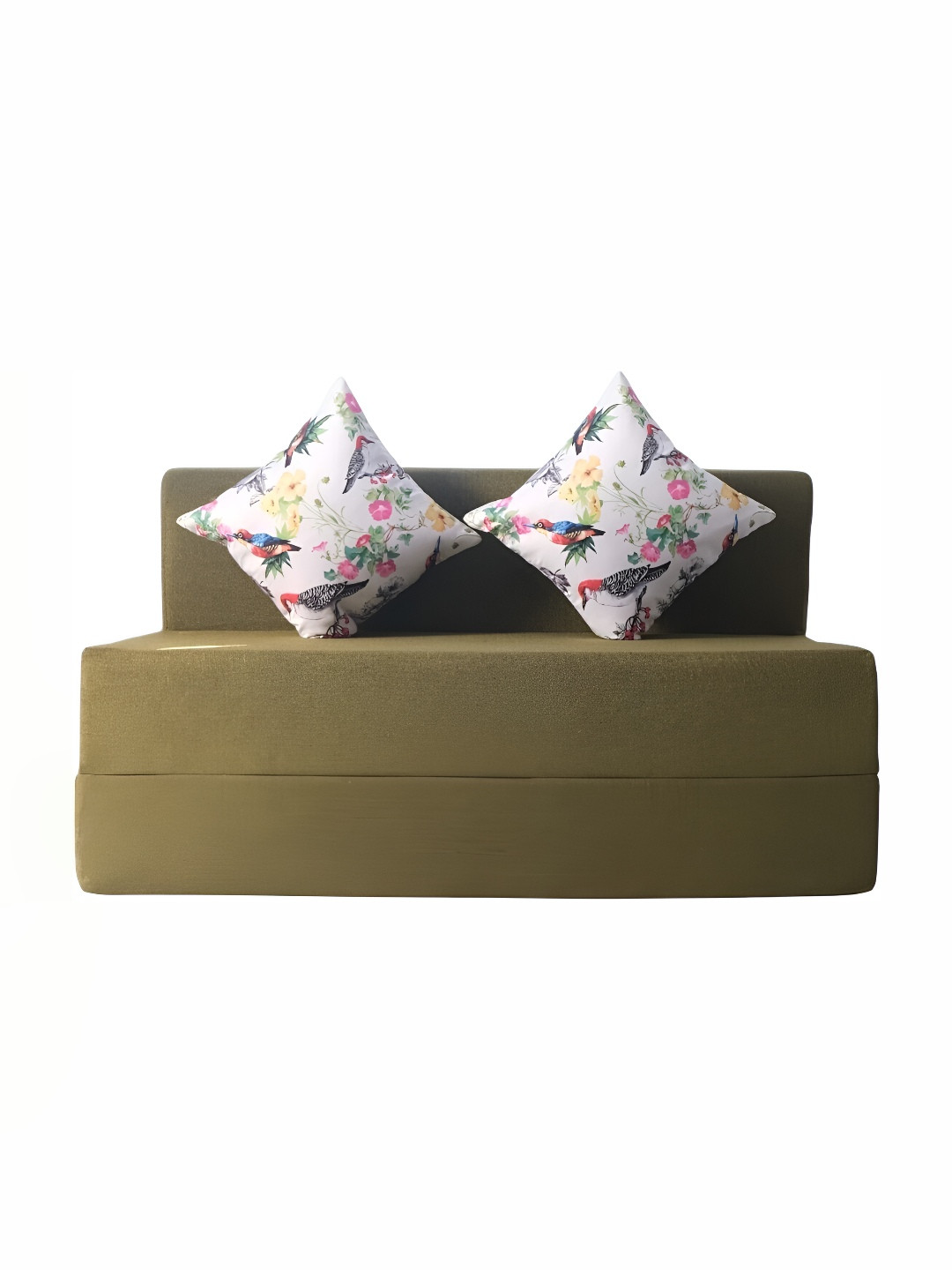 FRIENDS LIFE Green 2 Seater Fold Out Comfort Sofa Cum Bed