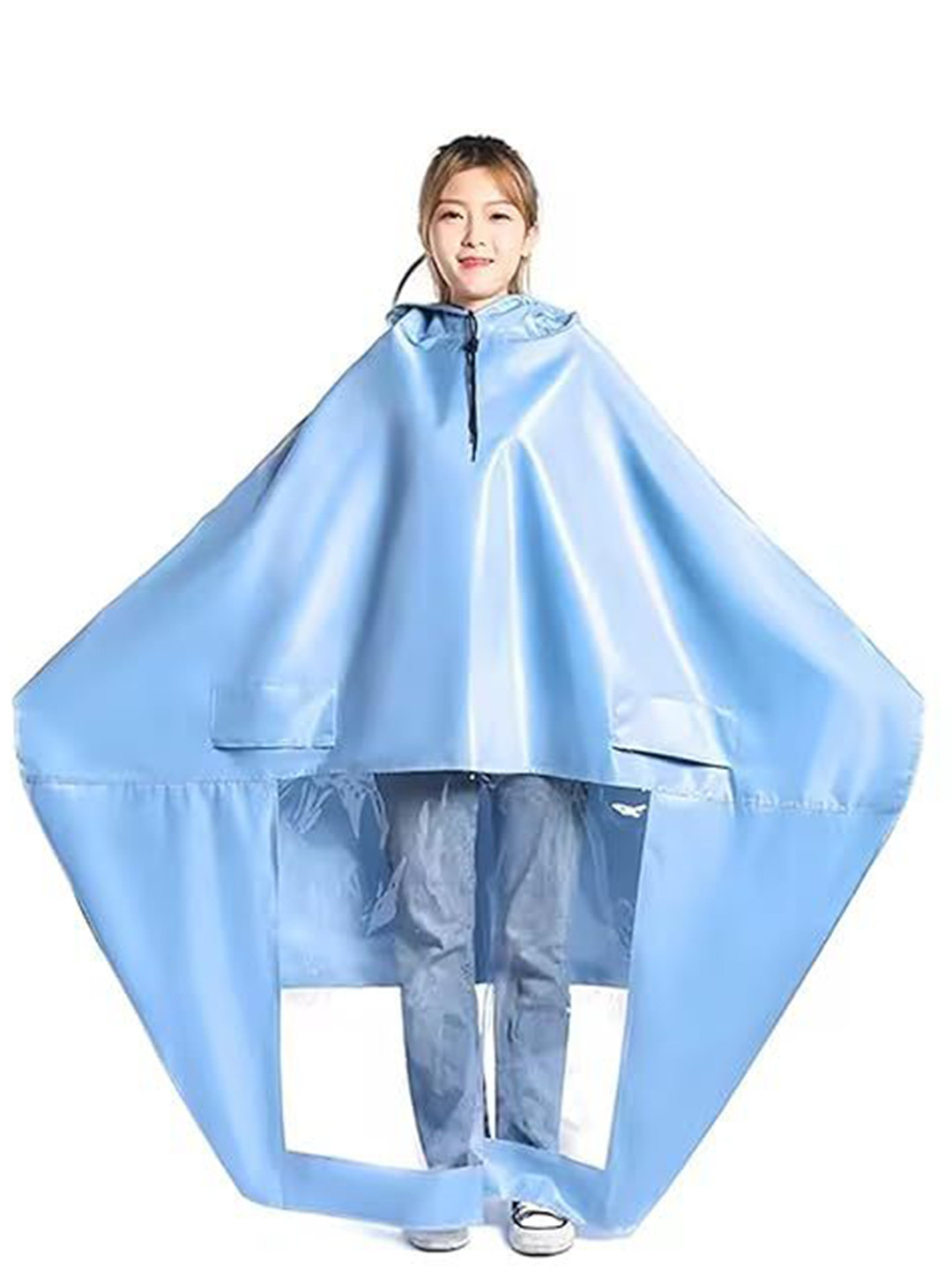 AUGEN Waterproof Bike Hooded Poncho Rain Jacket