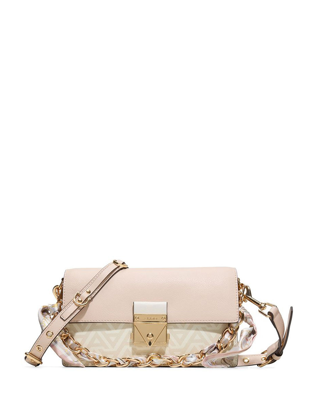 ALDO Brand Logo Printed Structured Sling Bag
