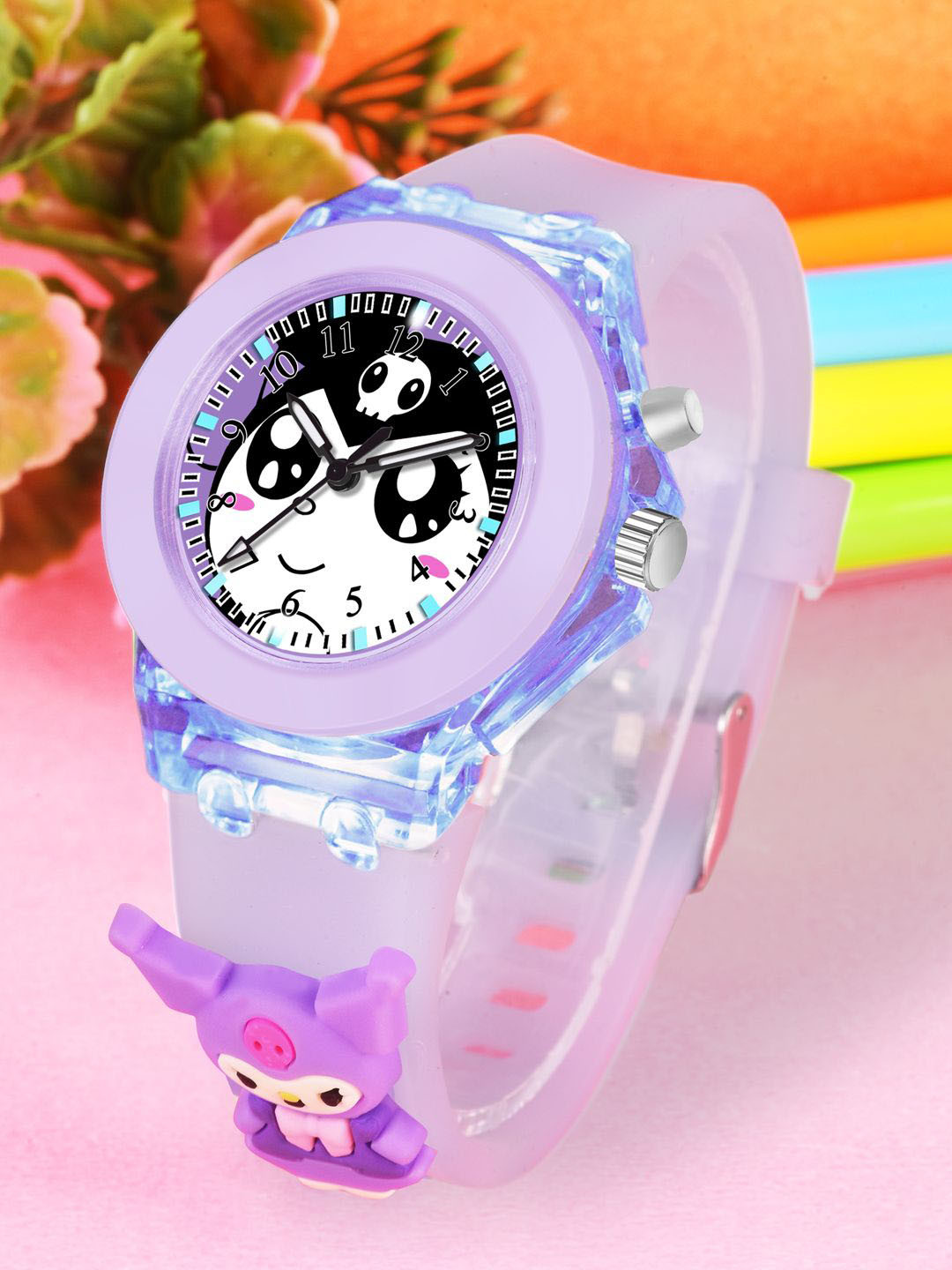 Cloudwood Girls Patterned Dial & Straps Analogue Multi Function Watch 327 Kuromi
