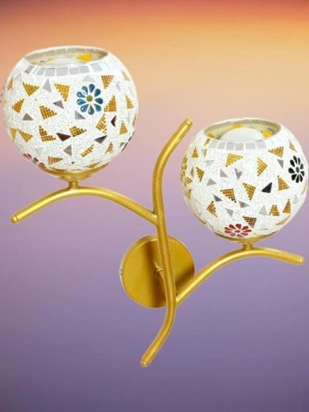 SWIATLO Gold-Toned Metal Wall Lamps